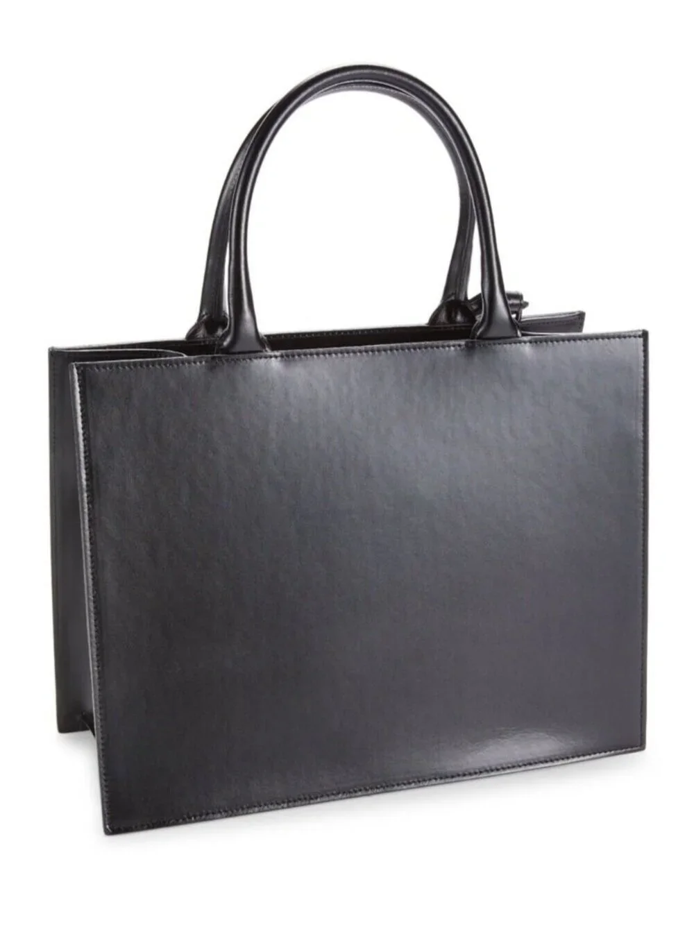Valentino by Mario Valentino Victoria Tie Dye Leather Tote Satchel Bag Black